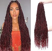 Vista 25 de Cabello Corto PassionTwist de 8 Pulgadas Cabello Pre-retorcido Passion Twists Cabello de Ganchillo Pre-enrollado Cabello Rizado de Ganchillo para 1b