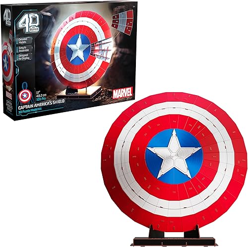 Miniatura 9 de 4D Build, Marvel Infinity Gauntlet - Kit de modelo de rompecabezas 3D con soporte, 142 piezas, decoración de escritorio Thanos, juguetes de