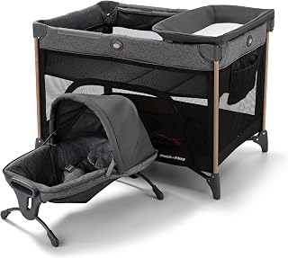 Graco Pack 'n Play Close2Baby Playard with Bassinet, Changer & Portable Seat - 6-in-1 Travel Crib for Newborns & Toddlers, Milan