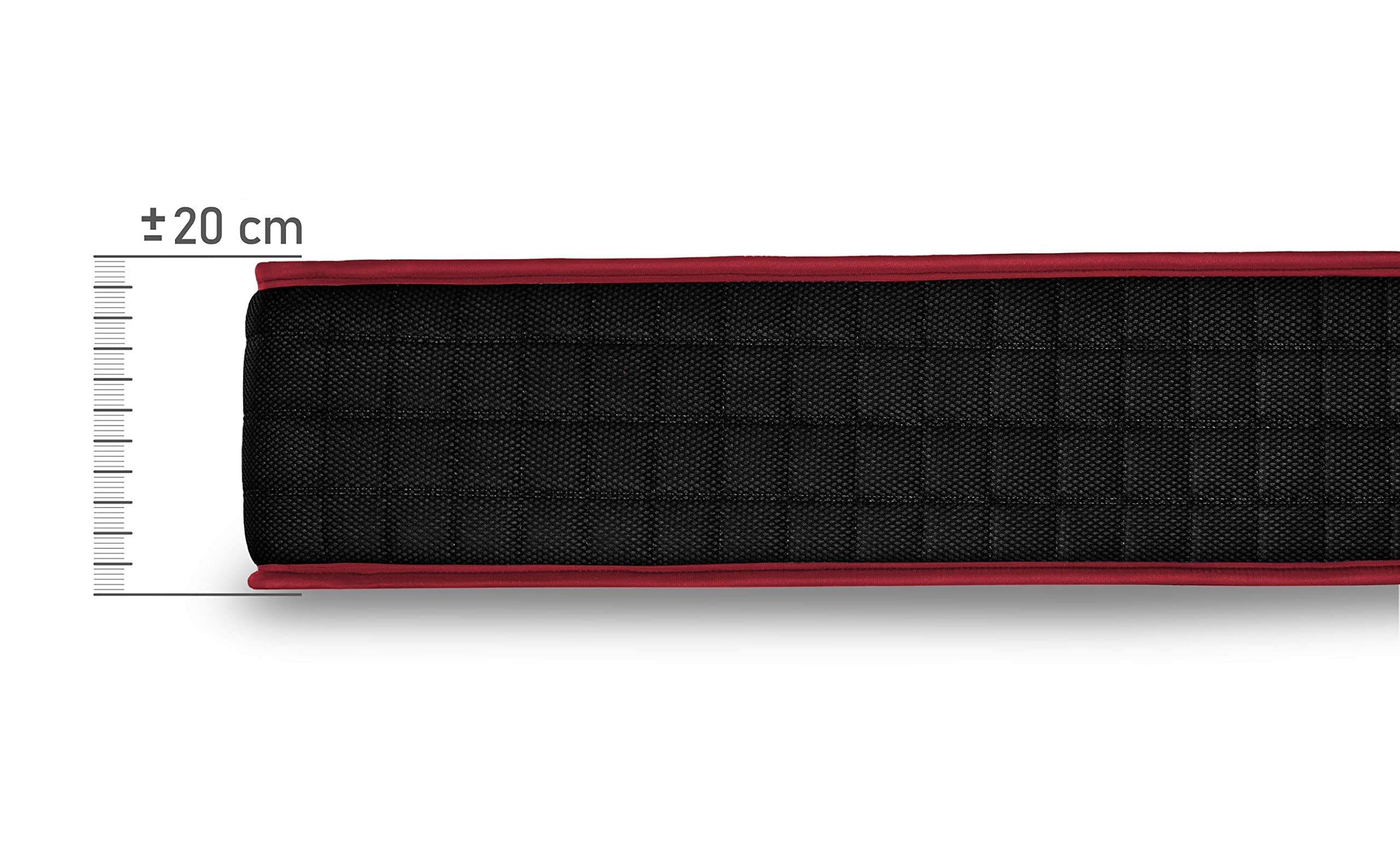 HOGAR24 ES | Cama Completa | Somier Basic + Colchón Viscoelástico Memory Premier | Incluye Juego de Patas con Abrazadera de 25 cm | Medidas: 135x190 cm