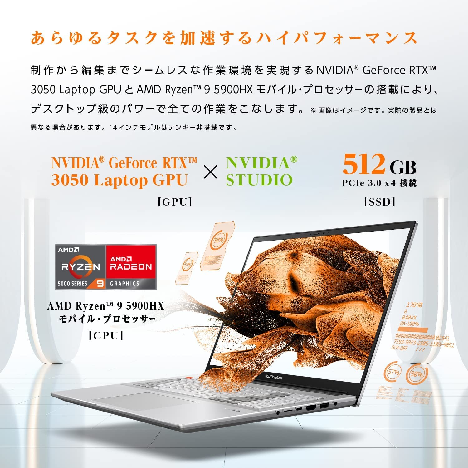 Amazon.co.jp: ASUS ノートパソコン Vivobook Pro 16X OLED M7600QC