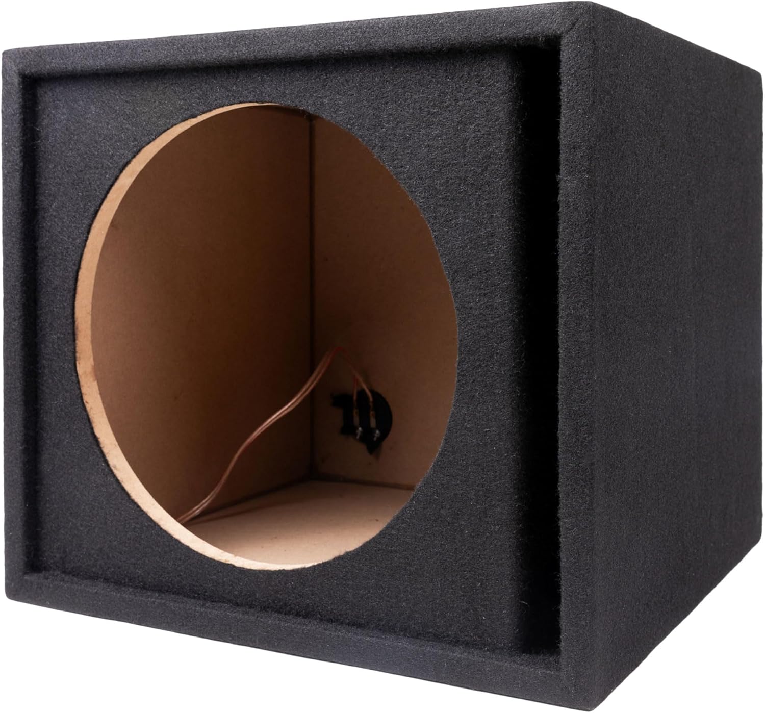 Maxxlink by Hifonics MBXP-112 12 Inch Single Ported Subwoofer Enclosure, Universal Fit Sub Box with UV Treated Carpet for in-Car Audio Systems, Black
