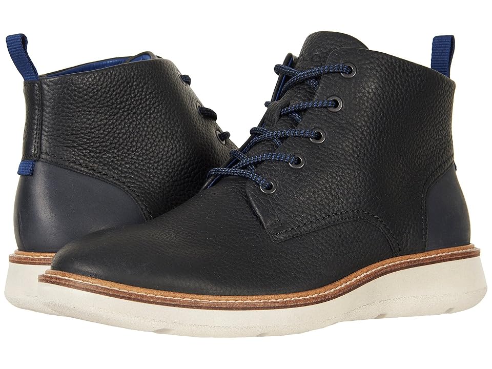 

ECCO Aurora Mid Boot (Black/Black) Men's Shoes