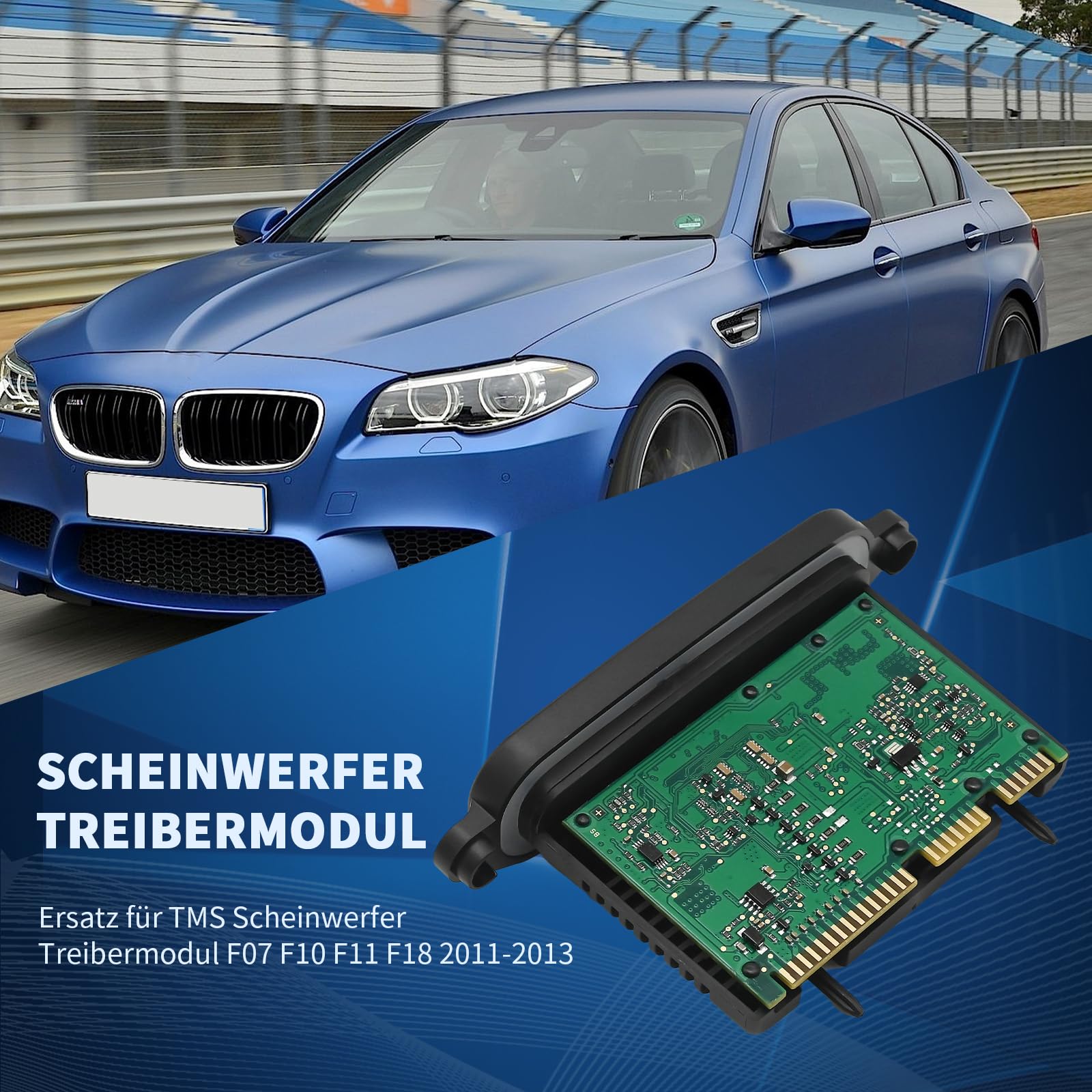 Hoypeyfiy 63117274400 Xenon Scheinwerfer Treibermodul Kompatibel, Ersatz für TMS Scheinwerfer Treibermodul F07 F10 F11 F18 2011-2013, Ersetzt 63117267044
