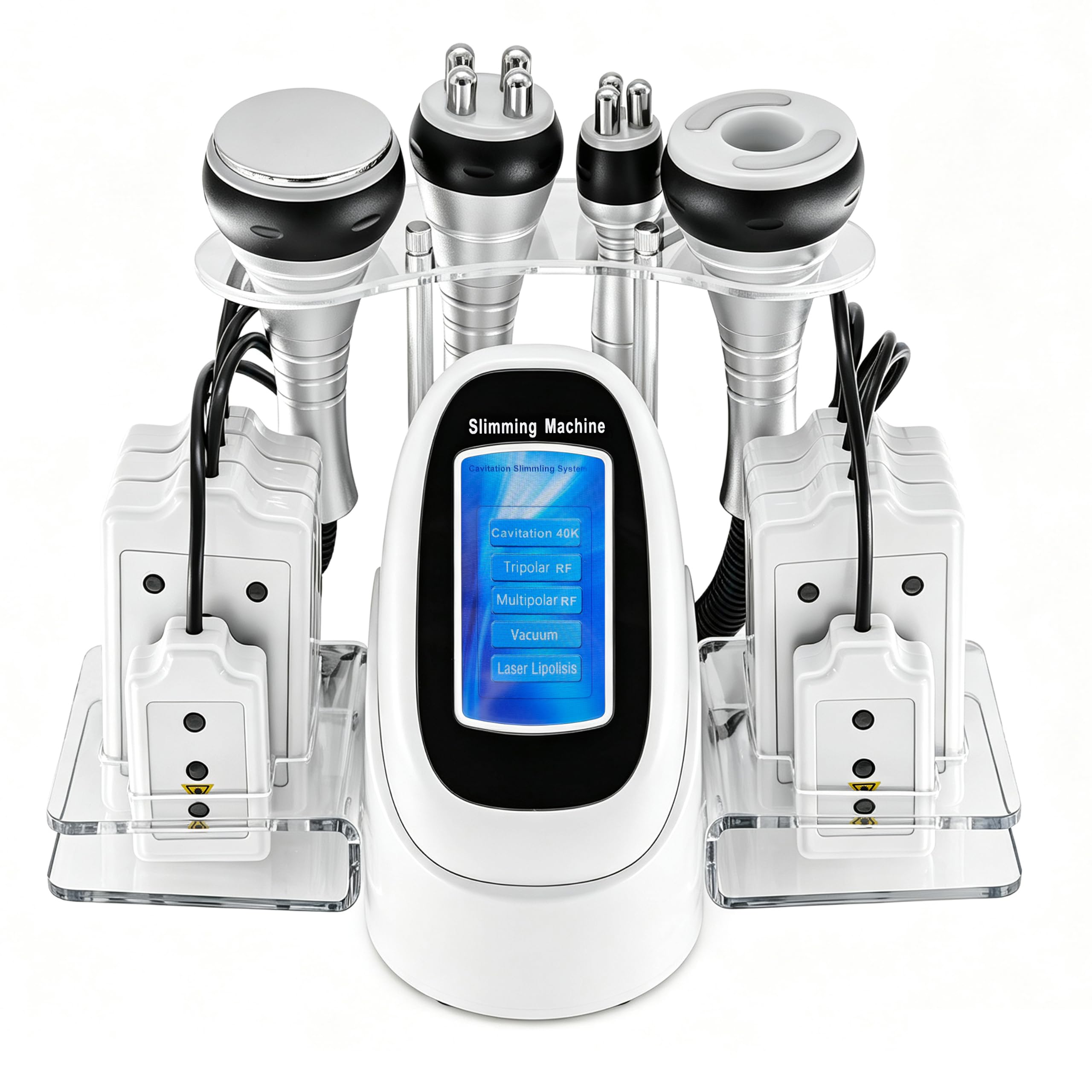 Elitzia 5 in 1 Body Sculpting Machine Skin Tightening for Home & Salon Use with 40K Cavitation, RF, Vacuum RF, Lipo Laser Pads Multifunctional Beauty Device Fullbody Contouring ETLW202T