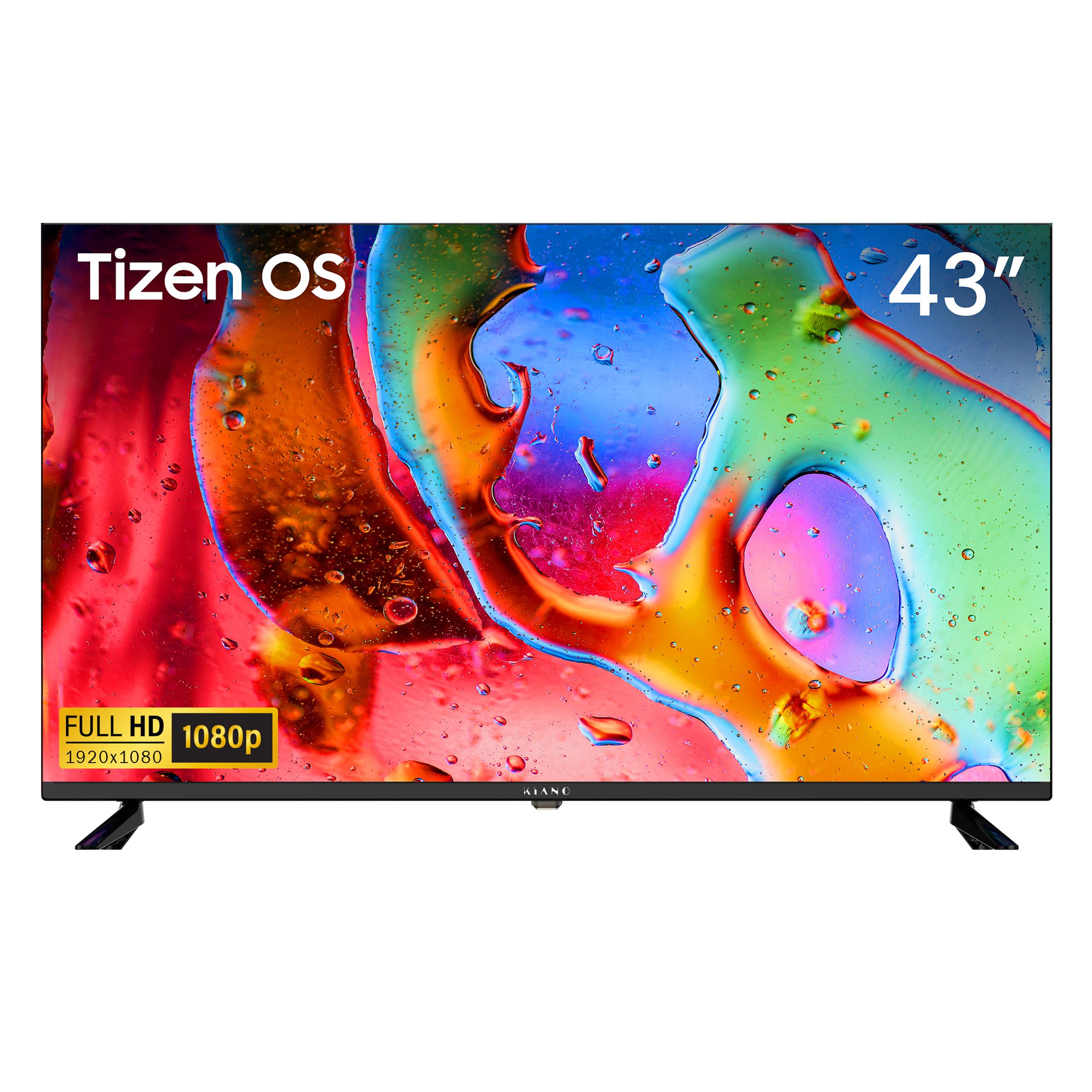 Telewizor Kiano LD43R02 Smart TV 43" Full HD LED z Tizen OS, Wi-Fi, Bluetooth, DVB-T2 HEVC, DVB-S2, HbbTV, 3x HDMI, 2x USB