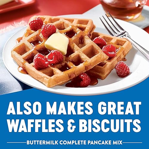Miniatura 5 de Krusteaz Mezcla completa para panqueques, 5 libras de suero de leche ligero y esponjoso (paquete de 6) y mezcla de panqueques de arándanos de 25.5