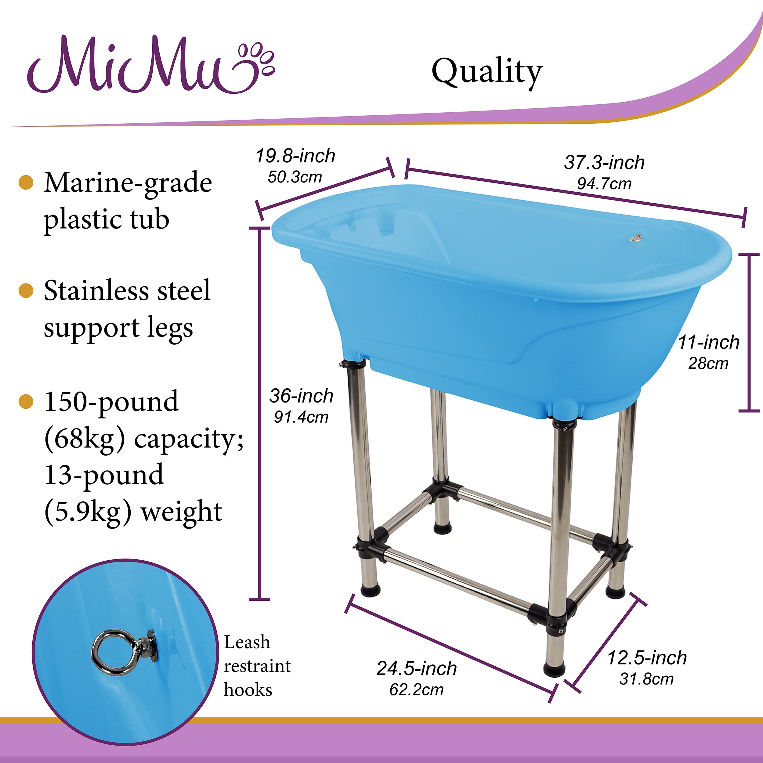 portable dog washing system