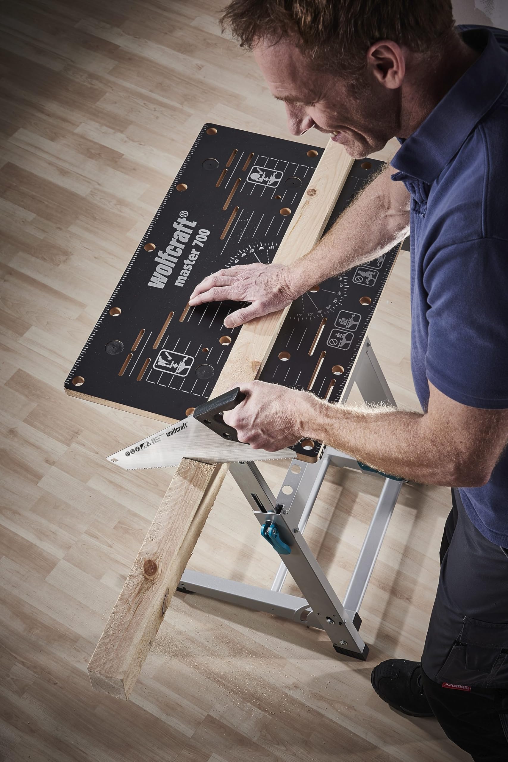 wolfcraft 4024000 - Scie Égoïne - Longueur 350 mm - Pour Plaques de Plâtre, Plastique et Bois