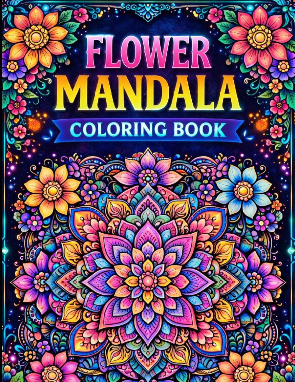 Flower mandala coloring book: Mandala flowers for adults stress free this mandala art tharepy