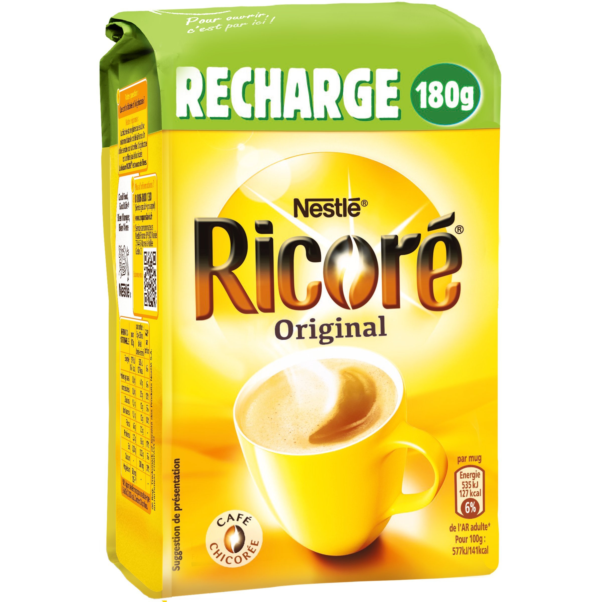 NESTLE Ricoré Original Recarga 540 g (3 x 180 g), 3 unidades