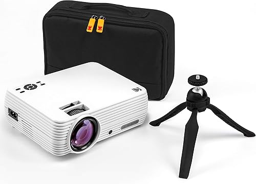 KODAK Proyector FLIK X7 para el hogar (máximo 1080p HD) con trípode y estuche incluido | Compacto, proyecta hasta 150 pulgadas con resolución nativa