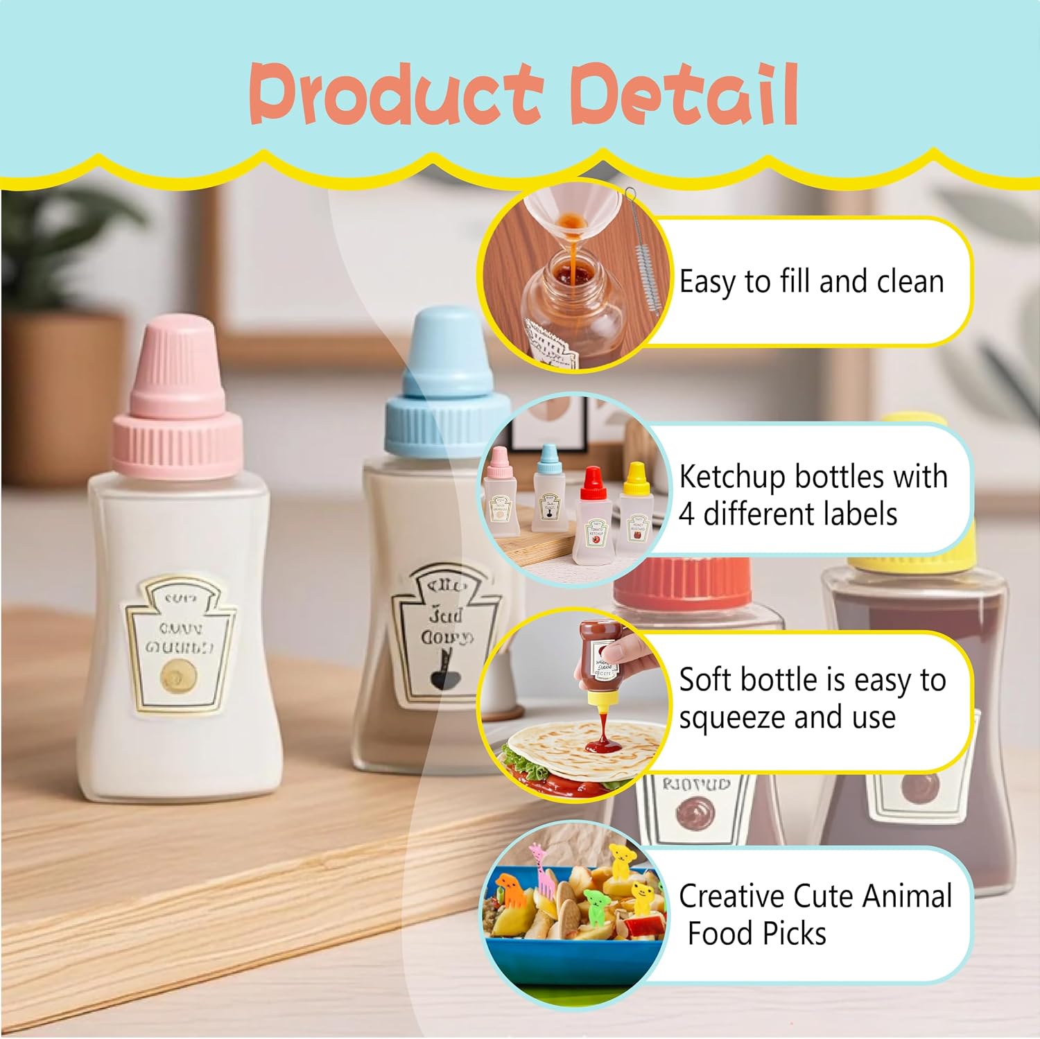 81 Pcs Bento Box Accessories, Funny Cute, Fit for Office Use