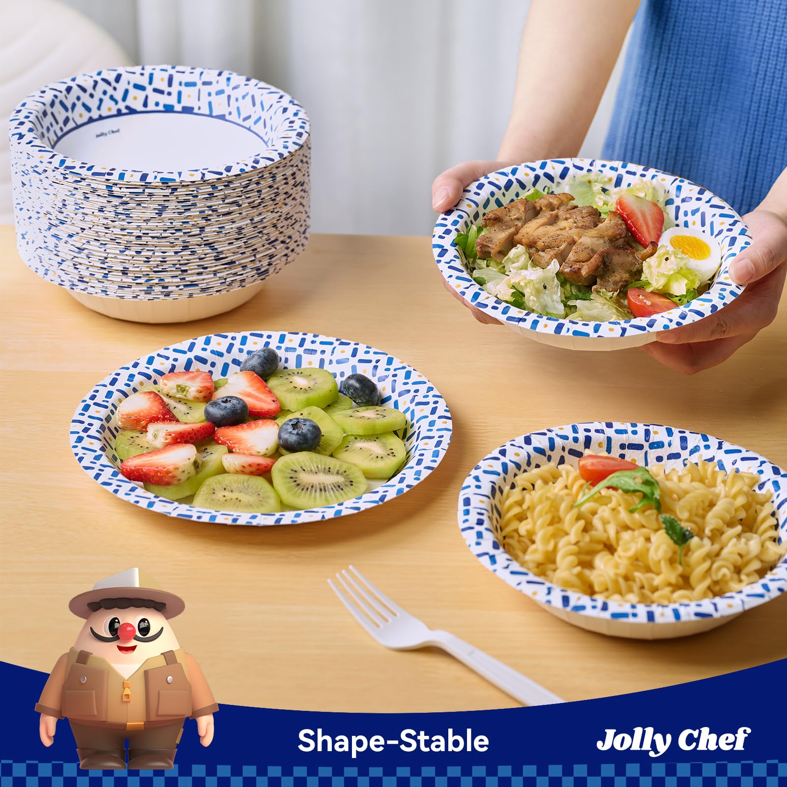 JOLLY CHEF Paper Bowls - 200 Count -4 JOLLY CHEF Paper Bowls - 200 Count -4