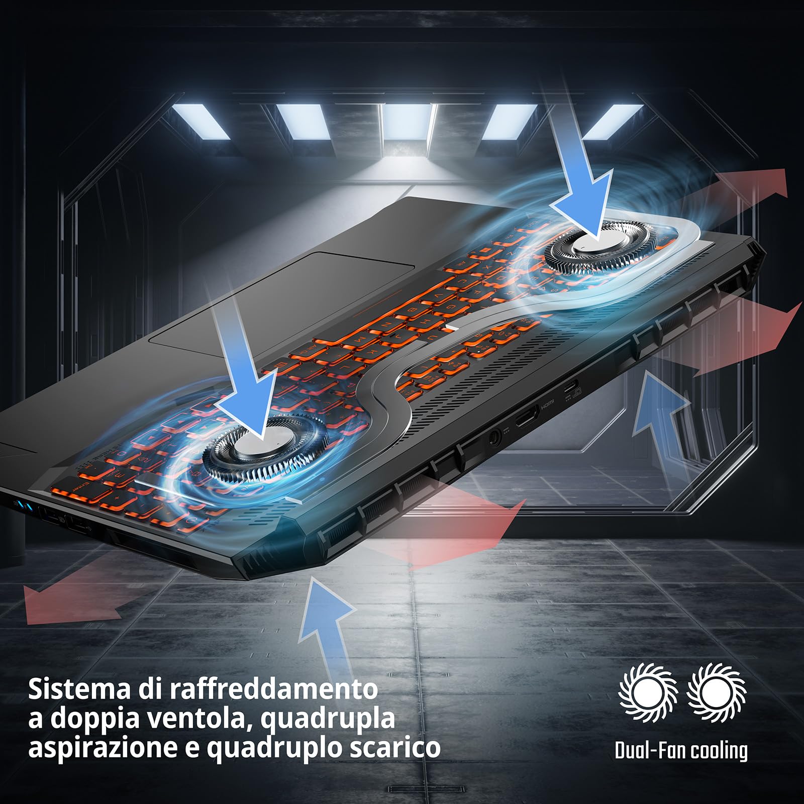Acer Nitro V 16 AI PC Portatile Gaming Notebook, NVIDIA GeForce RTX 5070 8 GB, Ryzen AI 9 365, 32 GB DDR5, 1024 GB SSD, 16" WQXGA IPS 180 Hz, Windows 11 Home