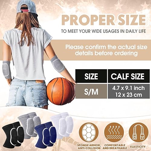 Miniatura 2 de 12 pares de coderas de compresión a granel, soporte protector para codo, voleibol, baloncesto, coderas, coderas, transpirables, para adolescentes,