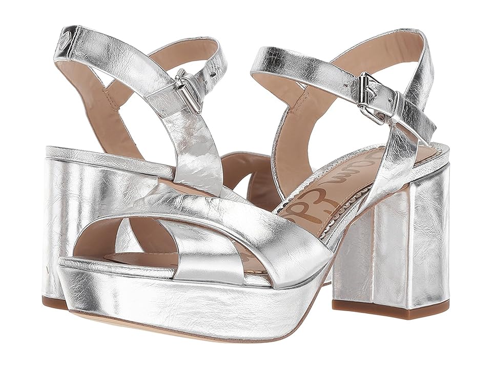

Sam Edelman Jolene (Soft Silver Distressed Metallic Leather) Women's Shoes