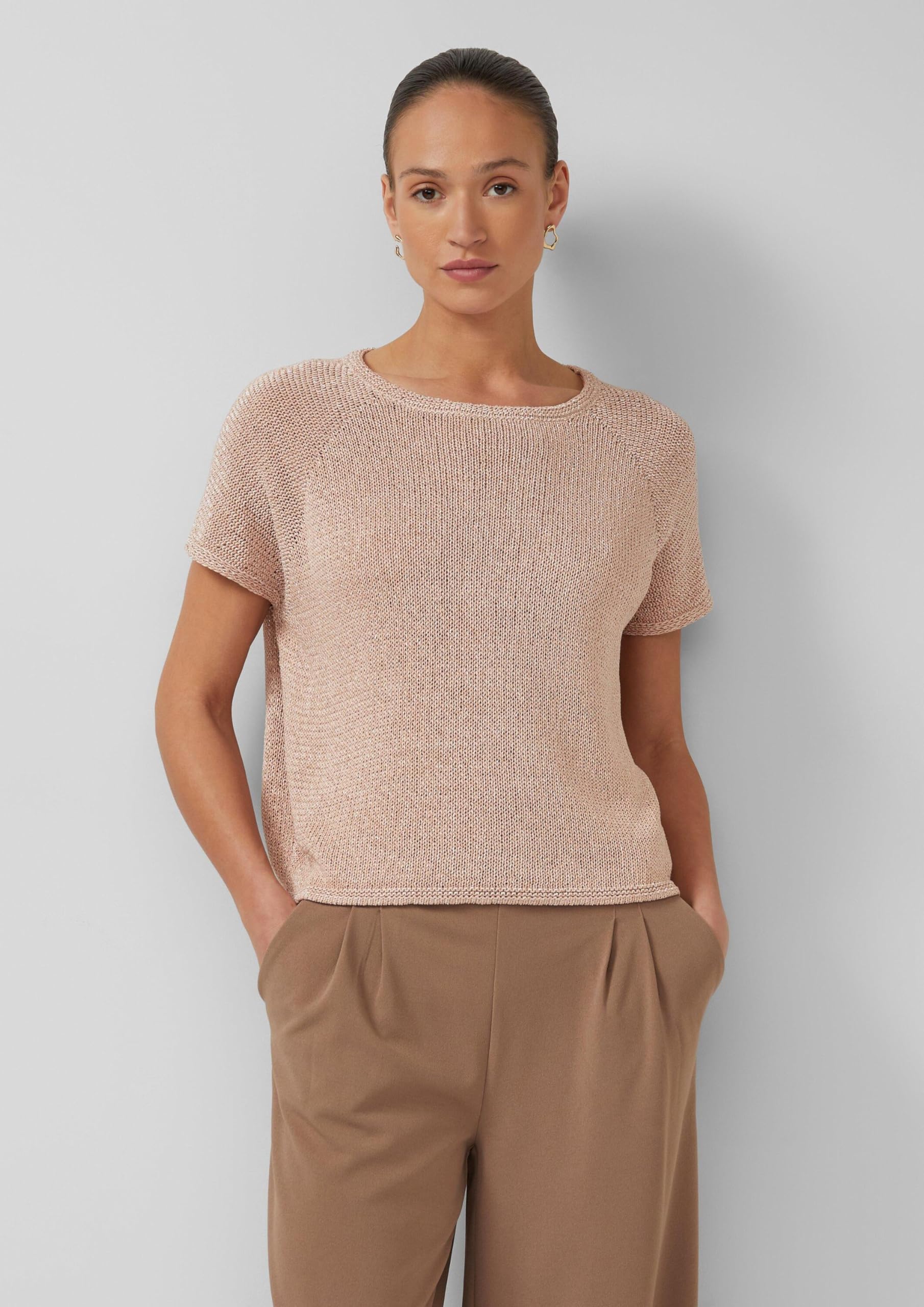 s.Oliver Strickpullover im Relaxed Fit mit U-Boot-Ausschnitt