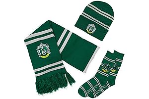 Harry Potter Slytherin Scarf, Beanie, and Socks: The Ultimate Winter Gift Set