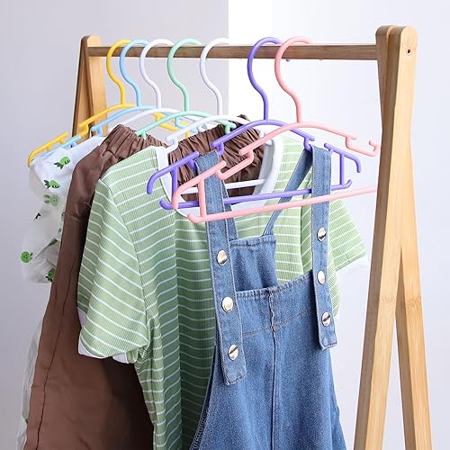 Miniatura 7 de NORTHERN BROTHERS Perchas de plástico para bebés, paquete de 60 perchas para ropa para niños, perchas para ropa de niños pequeños, perchas para