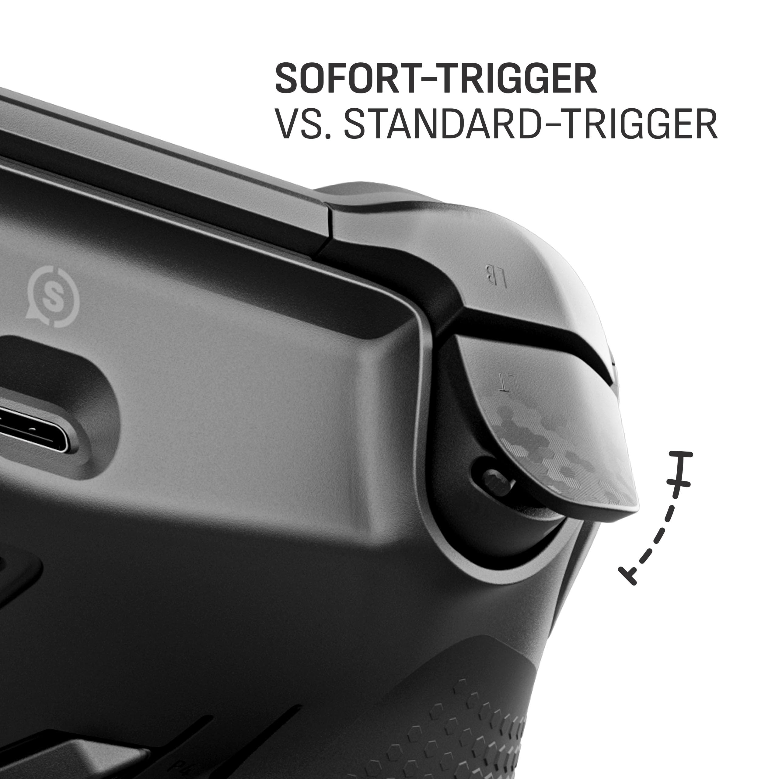 SCUF ENVISION PRO Wireless V1 (2023) PC-Gaming-Controller - Fünf Abnehmbare G-Tasten - Abnehmbare Back-Paddles - Instant Triggers - iCUE-Kompatibel - Stahlgrau