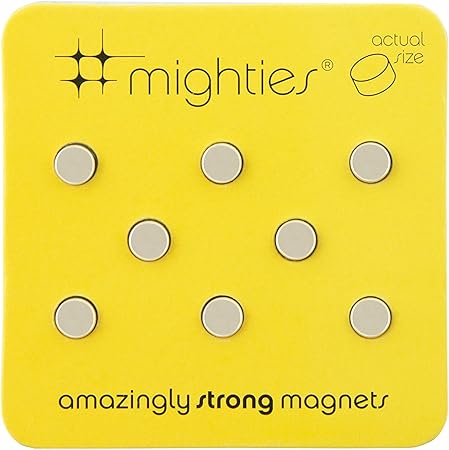 Amazon ネオジム磁石 強力マグネット おしゃれでかわいい なmighties クロムメッキ 加工 ラウンドシルバー マグネット 文房具 オフィス用品