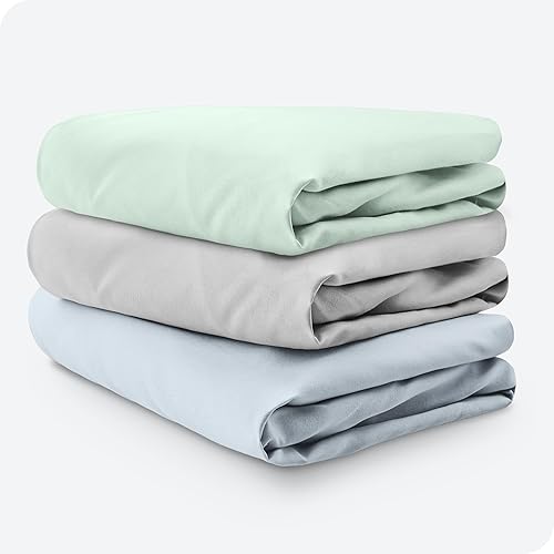 Miniatura 7 de Bare Home Paquete de 3 sábanas bajeras para cuna, microfibra ultrasuave 1800 de primera calidad, transpirable, sábana de bebé, para niños y niñas,