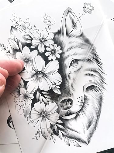 Miniatura 4 de Womaha Plain Color Series 18 hojas A5 tatuajes temporales para adultos calcomanías de tatuaje falsas mate