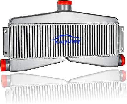 Universal Turbo TWin Intercooler 2.5" Inlet 3" Center Outlet TWin Turbo Intercooler 24" x 7" x 3.5" Core