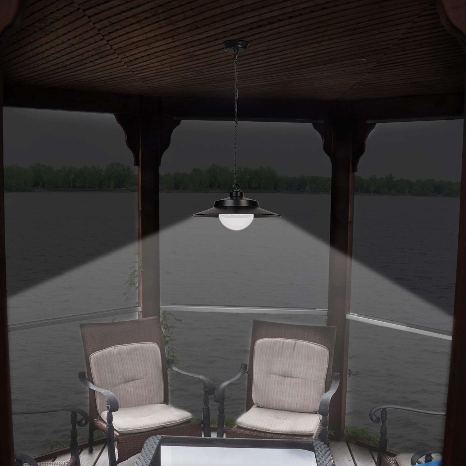 Sunforce Solar Hanging Light with Remote Control, Model# 81091