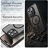 Minesk iPhone 12 Pro Max için MagSafe ile Uyumlu MattCover Serisi Arkası Mat Polikarbonat Kenarları Silikon ve Köşeleri Güçlendirilmiş Kamera Korumalı ince Silikon Kılıf (Manyetik, 12 Pro Max)