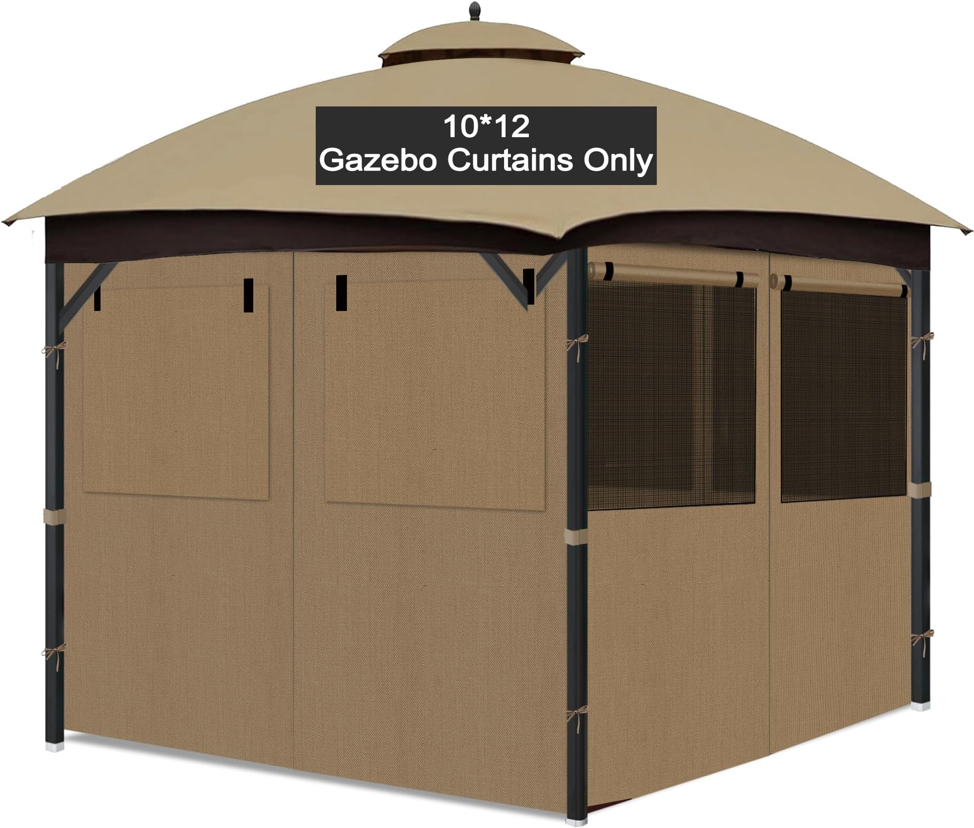 Amazon.com : Kozyard Gazebo Privacy Curtain Outdoor Waterproof Sidewall ...