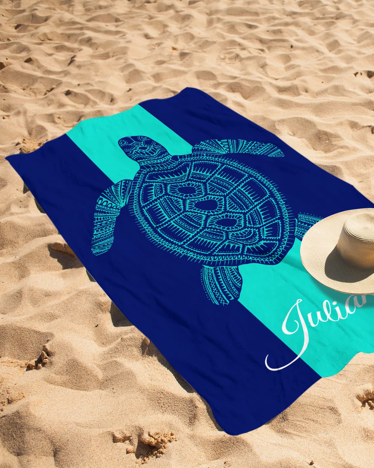 Serviette de plage personnalisée Coton Polyester Été - France