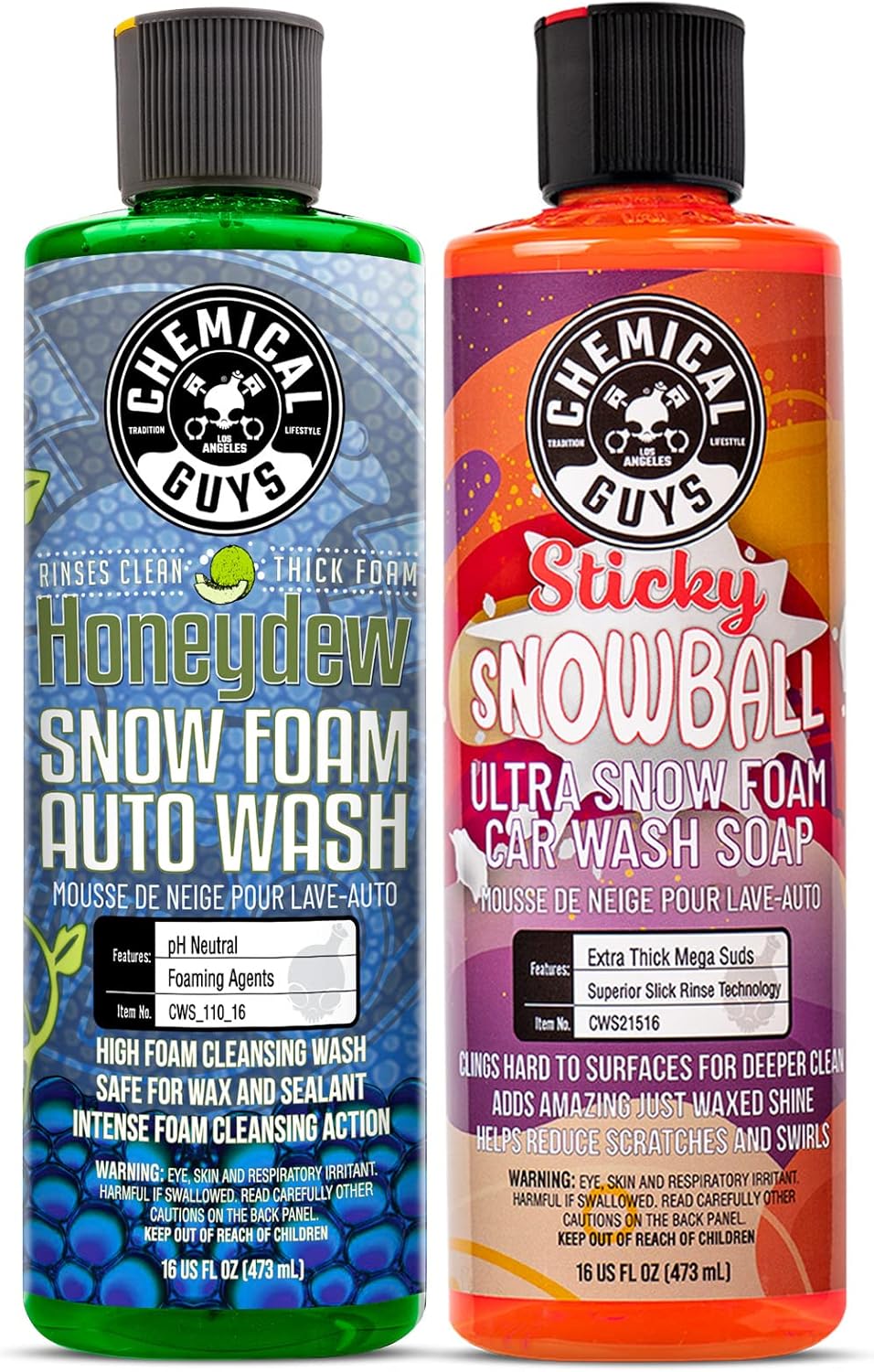 Chemical Guys Honeydew (CWS_110_16) & Sticky Snow Foam