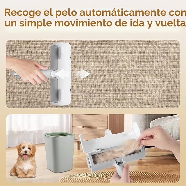 Foto 5 de 7 de Zivacate Quitapelos para Mascotas [Mango ergonómico y autolimpieza] Reutilizable Animales Cepillos…