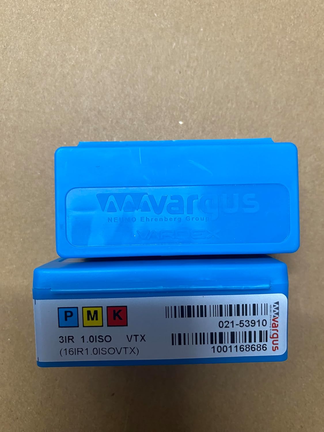 Vargas Thread Cutter 3IR1.0ISO VTX/Carbide CNC Blade 10 Pieces