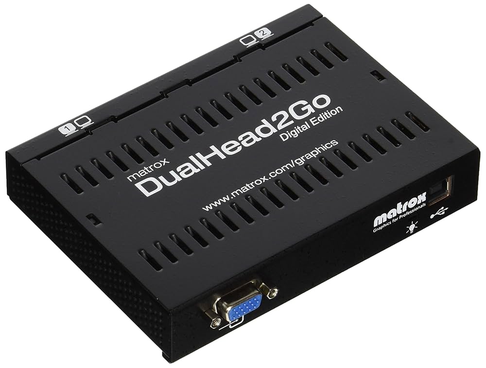 【新品未使用】Matrox グラフィックボックス GXM デジタル版 T2G/D Amazon | Matrox グラフィックボックス GXM DualHead2Goデジタル