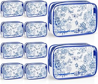 Juego de 10 bolsas de cosméticos transparente...