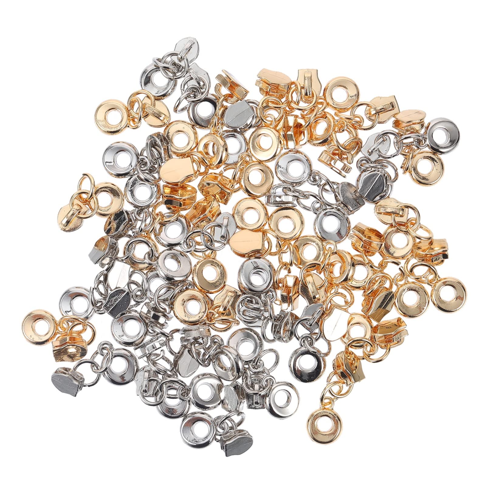 CIMAXIC 50pcs Strong Zipper Pull Supplies Universal Fit for Handbags Suitcases