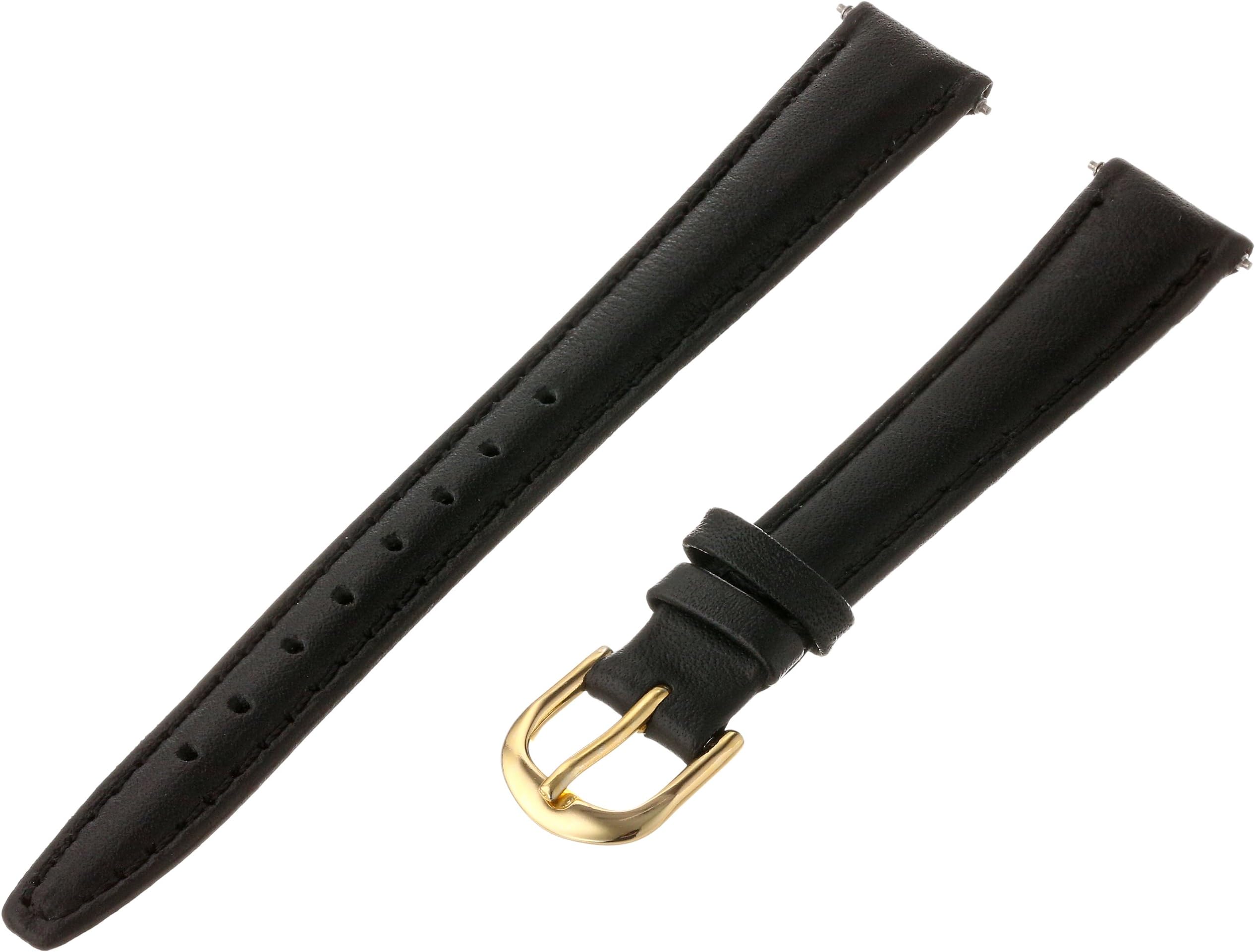 Voguestrap Tx39313BK Allstrap 13Mm Black Regular-Length Genuine Calf Watchband