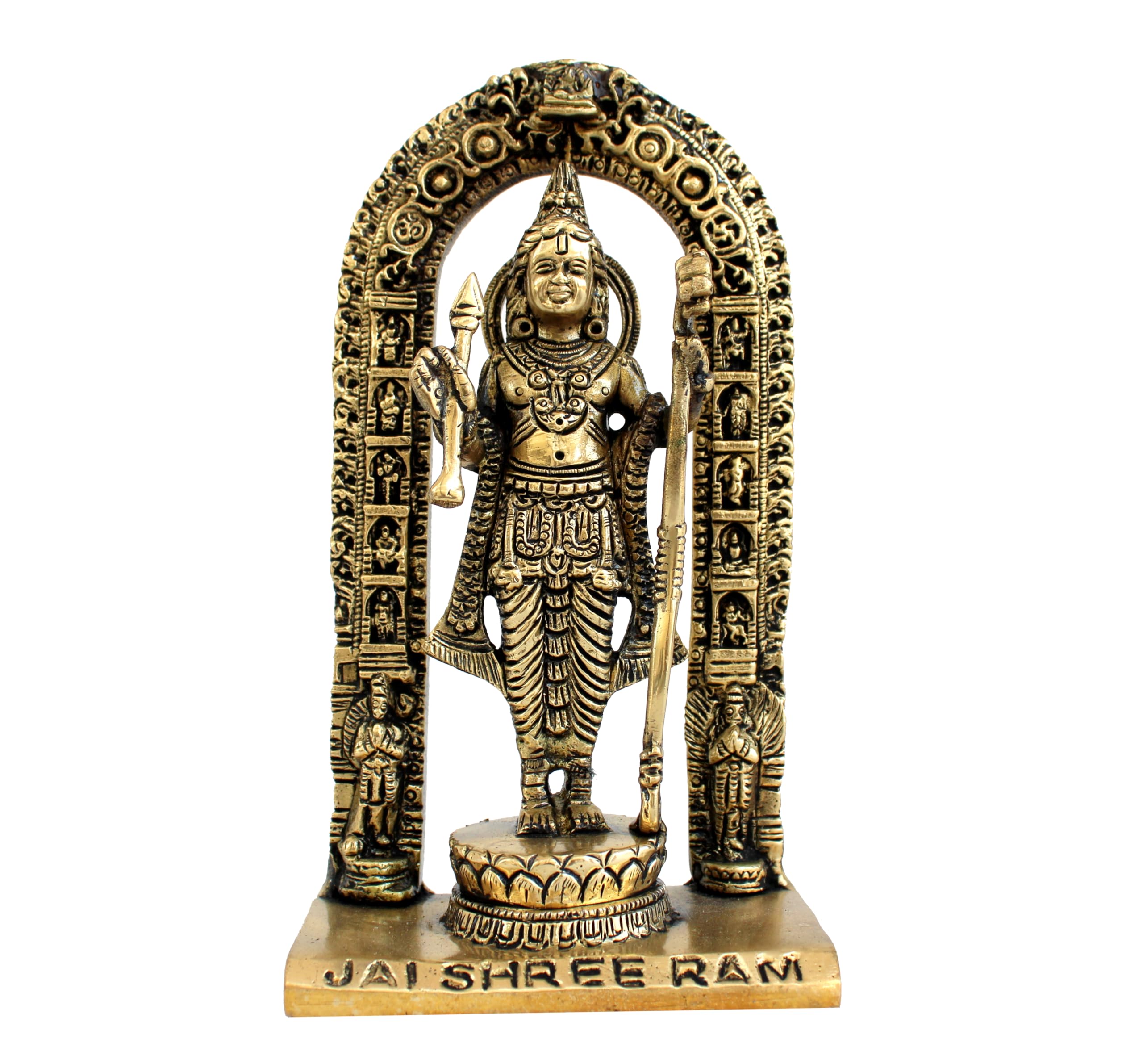 Sponsored Ad – ESPLANADE Brass Ram Lalla Shri Ram Ayodhya Temple Murti Idol Statue Sculpture | Golden - 7 Inches