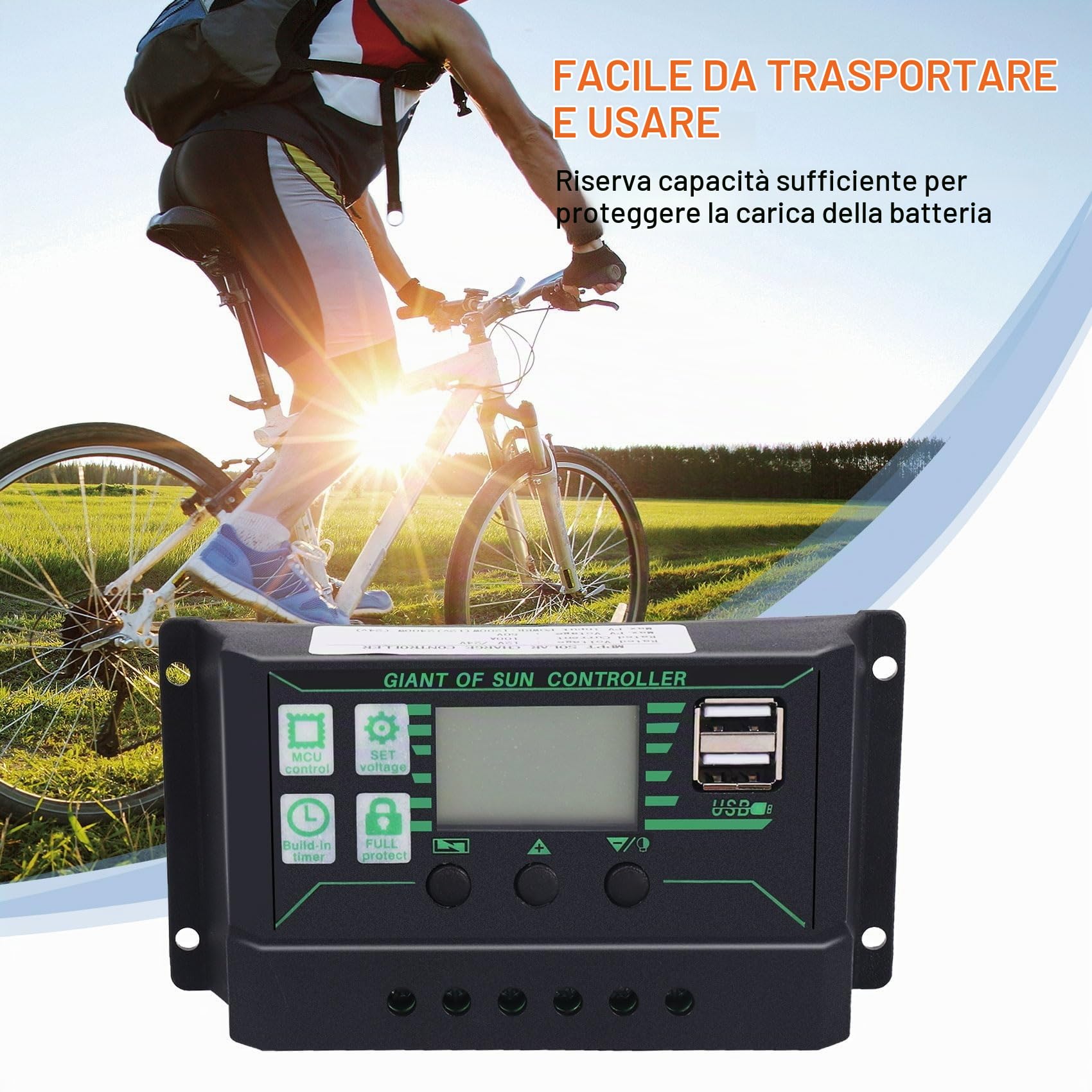 30 W pannello solare per auto, furgone, barca, roulotte, caravan, caravan, batteria portatile da 12 V, con controller da 100 A