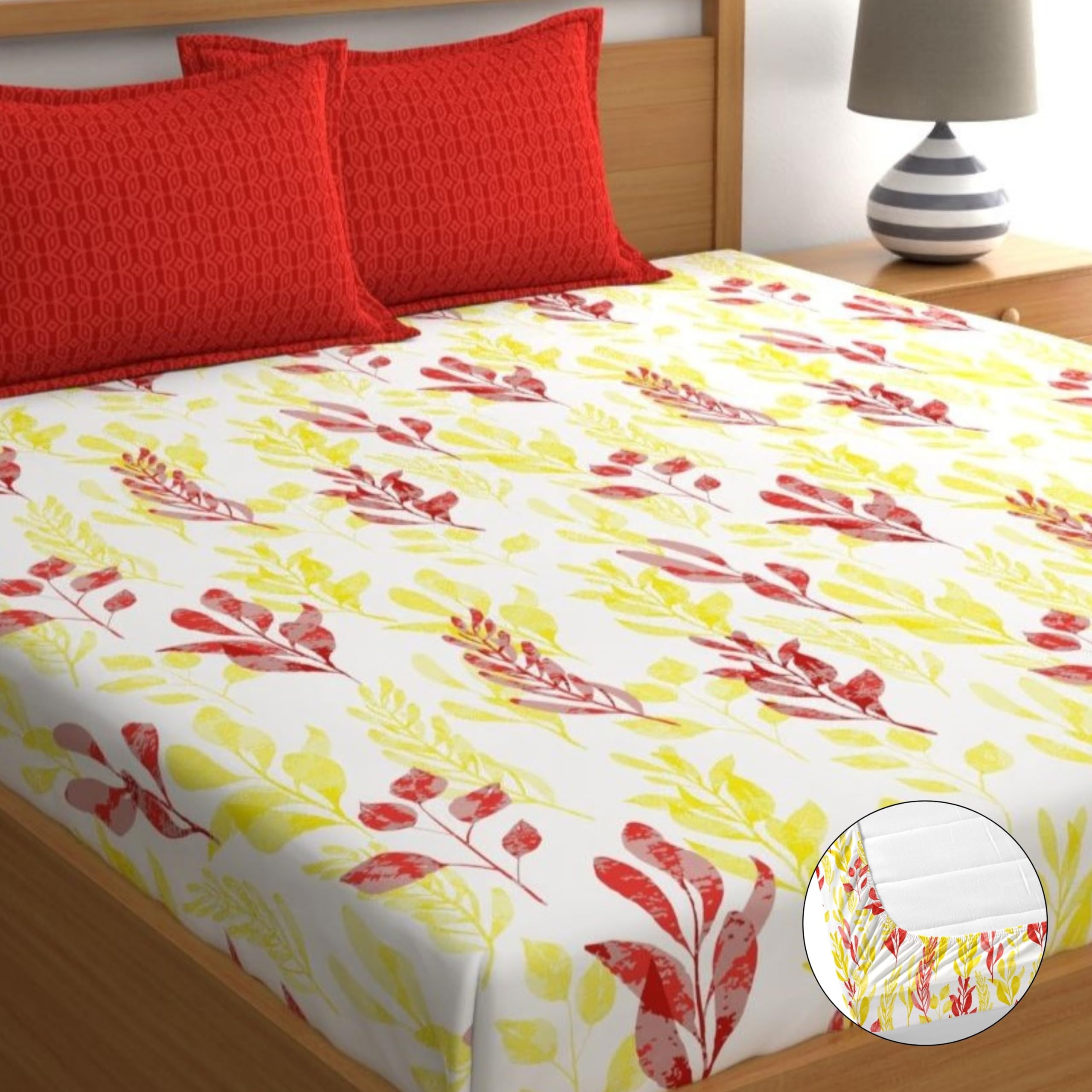 See full amazon price history chart for Home Ecstasy 100% Cotton Fitted Bedsheet for King Bed, 140 TC, 1 Bed Sheet (Size 72 x 78 inches + 12 inches Pocket) with 2 Pillow Covers, Red Home Ecstasy 100% Cotton Fitted Bedsheet for King Bed, 140 TC, 1 Bed Sheet (Size 72 x 78 inches + 12 inches Pocket) with 2 Pillow Covers, Red (B0DHLBBNSL) Amazon Price History, Amazon Price Tracker