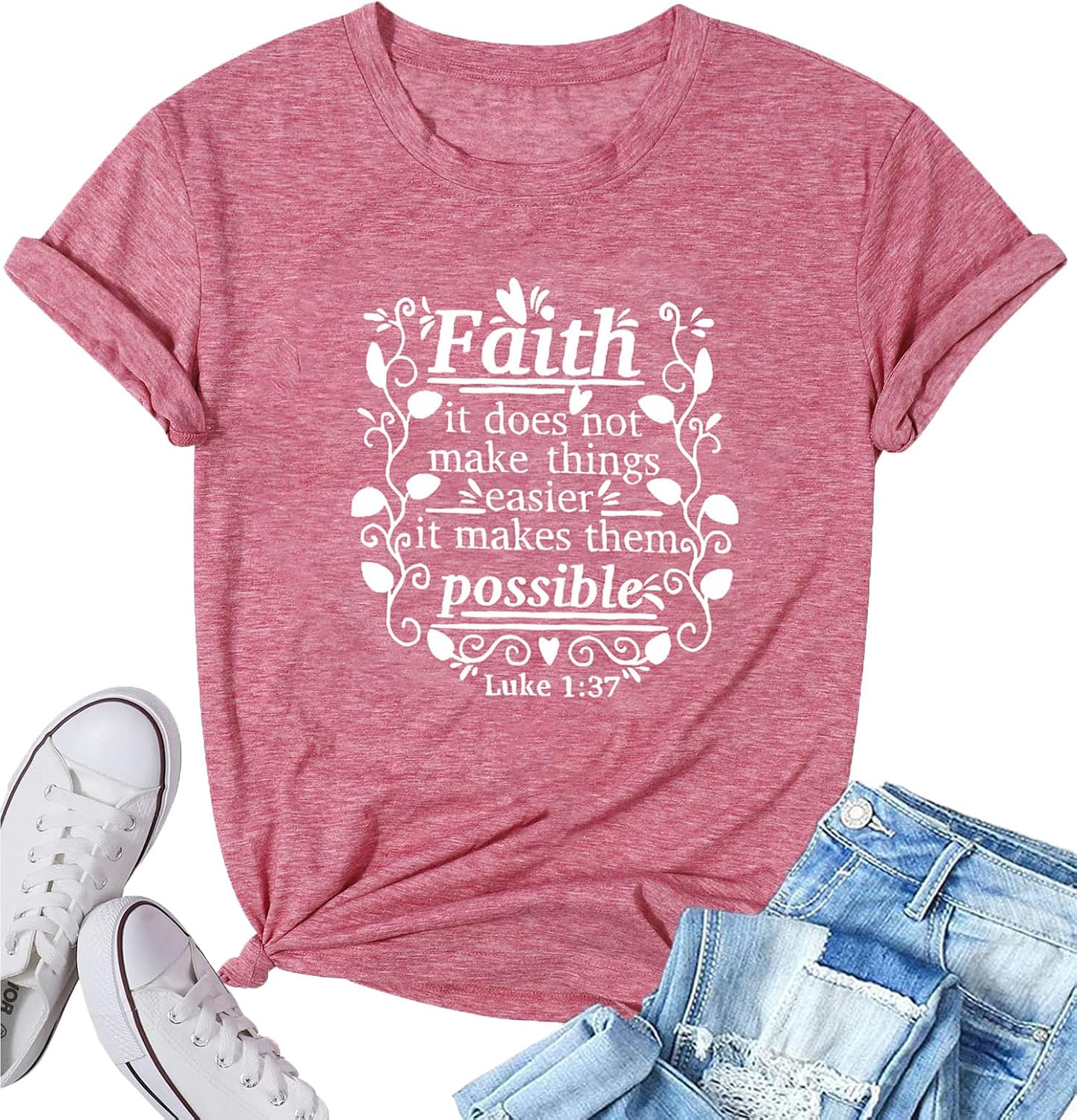 Bible Shirt for Women Funny Graphic Pattern Summer Classic Short Sleeve Outdoor Tee Tops