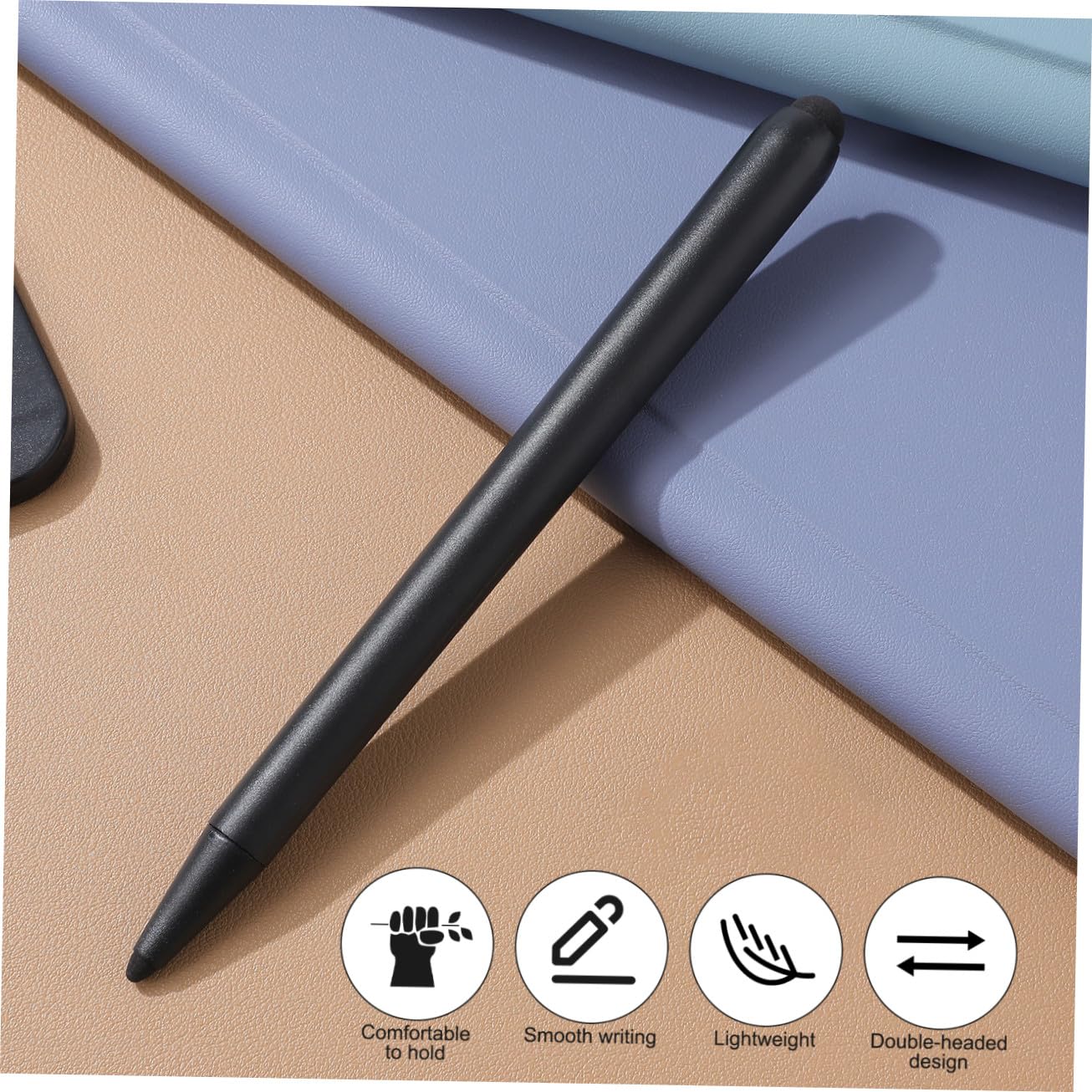NUOBESTY Lot de 2 Stylets Universels pour Écran Tactile, Stylet Capacitif à Double Pointe en Abs, Précis et Confortable pour Tableau Blanc et Réunions