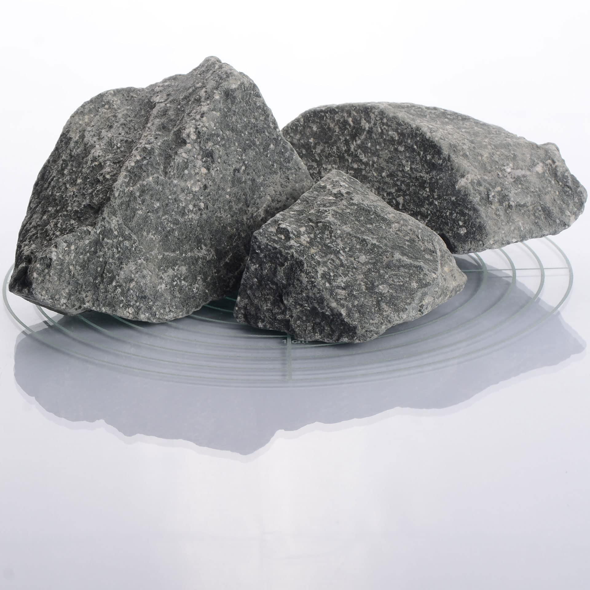 Schicker Mineral Pierres de sauna allemandes - 10 kg - Pierres d'infusion de diabas de qualité supérieure - Sélectionnées à la main - Haute résistance et capacité de rétention de la chaleur - Pour