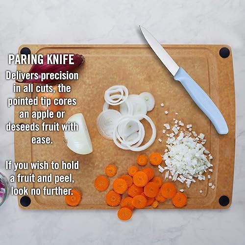 Vista 17 de Victorinox Swiss Classic Trend Colors - Cuchillo para pelar y tomate con pelador, juego de 3 piezas, color verde claro