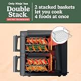 Ninja Air Fryer DoubleStack XL, 10 Qt, 6-in-1, Deep Grey, SL401, Air fry, broil, roast, bake, reheat, dehydrate, Cooks 4 foods at once, Fits 5 lb chicken — image 2