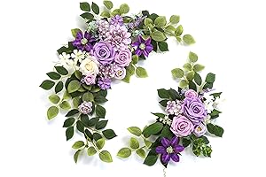WEIERYUE: Artificial Funeral Flowers Arrangements with a Touch of Provence Purple