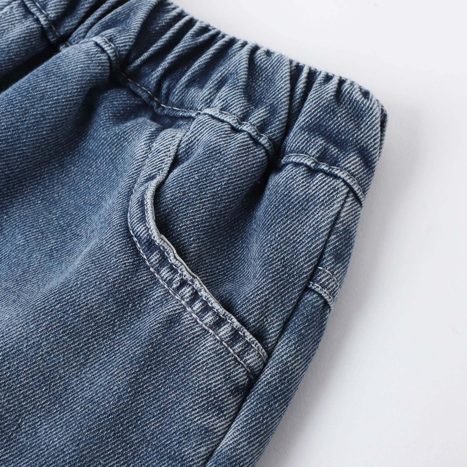 Générique Short Baggy en Jean pour GarçOns Short Baggy Garcon Pantalons Court Baggys LéGer Pantalon Jeans 3/4, Bermuda Jeans GarçOns Bleu Enfant Mode Denim Pantacourt Streetwear Outdoor 5-14Ans